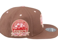 Hot Mitchell & Ness Seattle Supersonics Sugar Bacon Fitted - Brown