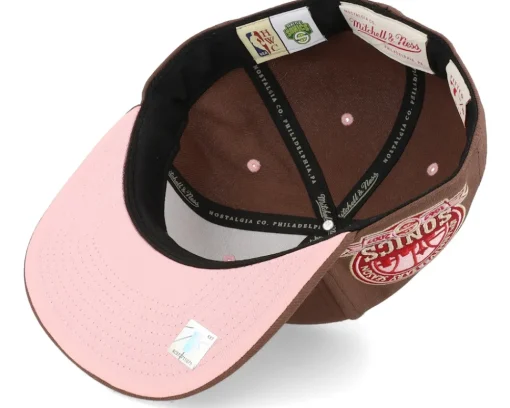 Hot Mitchell & Ness Seattle Supersonics Sugar Bacon Fitted - Brown