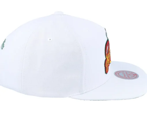 Snapback-Mitchell & Ness Seattle Supersonics Core Basic White Snapback -