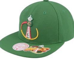 Snapback-Mitchell & Ness Seattle Supersonics Dead Remix Deadstock Snapback - Green