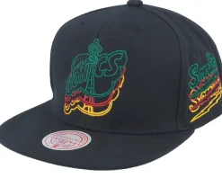 Sale Mitchell & Ness Seattle Supersonics Drop It Hwc Snapback - Black