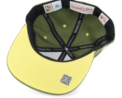 Fitted-Mitchell & Ness Seattle Supersonics Dusty Olive Fitted -
