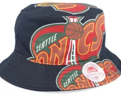 Outlet Mitchell & Ness Seattle Supersonics NBA Cut Up Black Bucket -