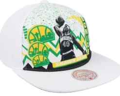 Snapback-Mitchell & Ness Seattle Supersonics 90's Playa Shawn Kemp Snapback - White