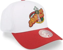 Adjustable-Mitchell & Ness Seattle Supersonics Team 2 Tone 2.0 Pro /Red Adjustable - White