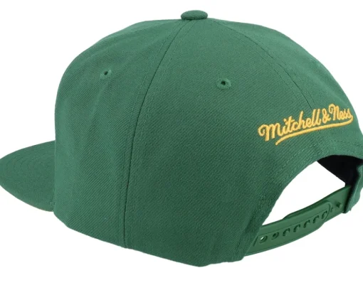 Sale Mitchell & Ness Seattle Supersonics Team Tagged Snapback - Green