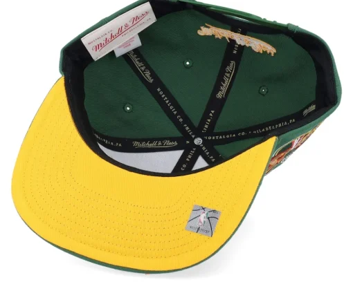 Sale Mitchell & Ness Seattle Supersonics Team Tagged Snapback - Green