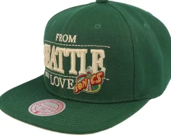Snapback-Mitchell & Ness Seattle Supersonics With Love Hwc Snapback - Green