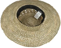 New Seeberger Seegras Häkelflapper Sun Straw Hat -