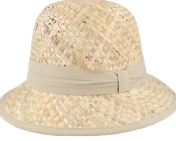 Straw Hat-Seeberger Seegrass Small Bell Natural Straw Hat -