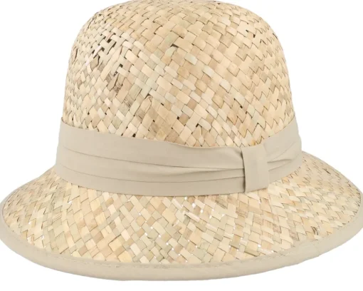 Straw Hat-Seeberger Seegrass Small Bell Natural Straw Hat -