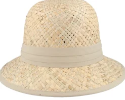 Straw Hat-Seeberger Seegrass Small Bell Natural Straw Hat -