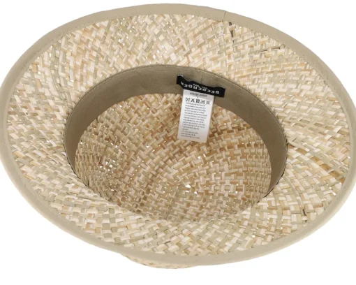 Straw Hat-Seeberger Seegrass Small Bell Natural Straw Hat -