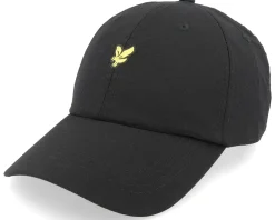 Dad Cap-Lyle & Scott Seersucker Baseball Cap Jet Black Dad Cap -