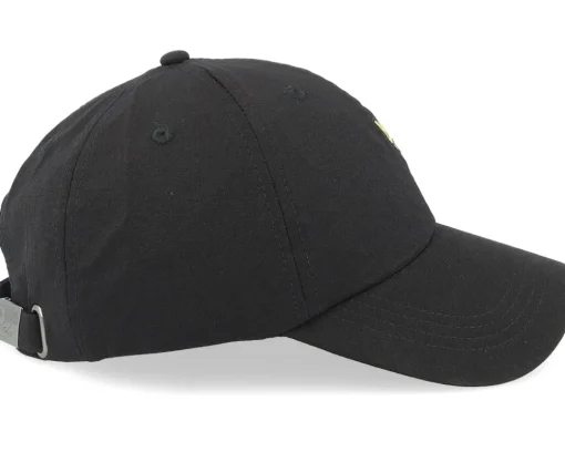 Dad Cap-Lyle & Scott Seersucker Baseball Cap Jet Black Dad Cap -
