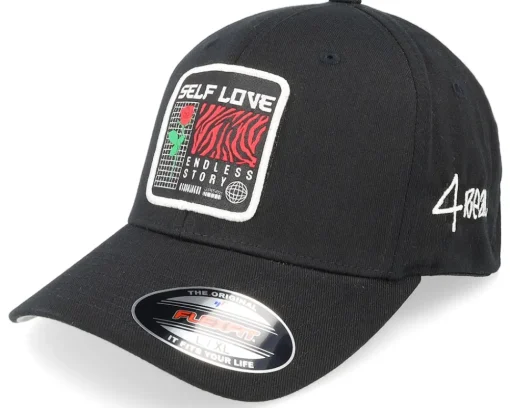 New 4REAL Self Love Patch Black Flexfit -