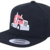 Motor-Kiddo Cap Semi Truck Black Snapback -