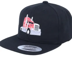 Motor-Kiddo Cap Semi Truck Black Snapback -