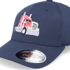 Motor-Kiddo Cap Semi Truck Navy Blue Flexfit -