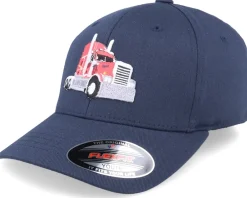 Motor-Kiddo Cap Semi Truck Navy Blue Flexfit -