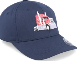 Motor-Kiddo Cap Semi Truck Navy Blue Flexfit -