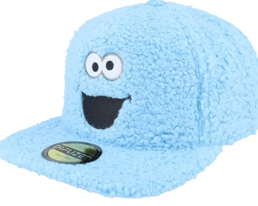 Snapback-Difuzed Sesame Street Cookie Monster Blue Strapback -