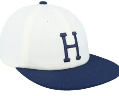 Snapback-HUF Set Classic H 6 Panel Hat Linen/Navy Strapback - White