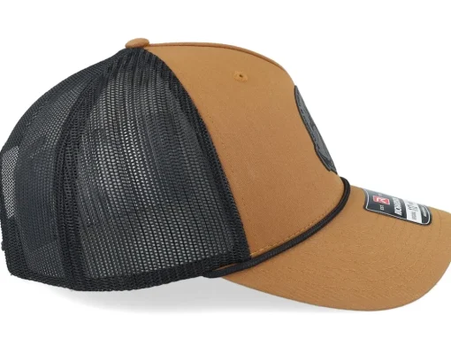 Trucker-Iconic Set Sail Anchor 112fpr Split Caramel/Black/Black A-Frame Trucker -