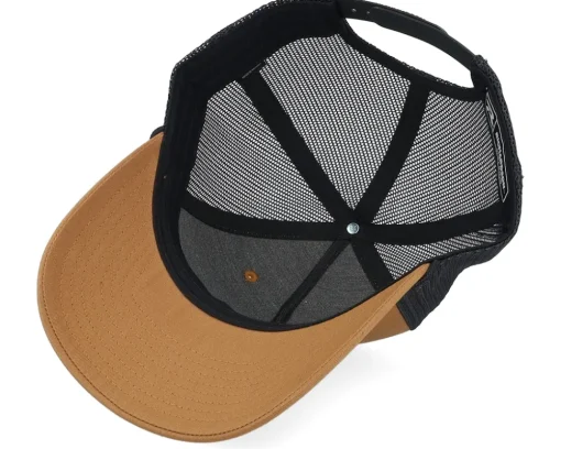 Trucker-Iconic Set Sail Anchor 112fpr Split Caramel/Black/Black A-Frame Trucker -