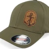 Flexfit-Iconic Set Sail Anchor Wooly Combed Olive Flexfit - Green