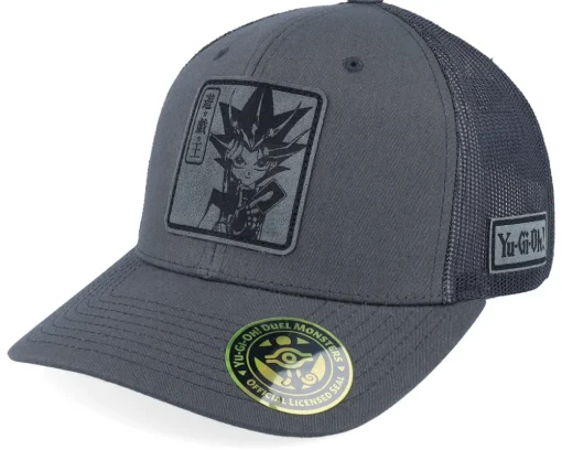 Trucker-Yu-Gi-Oh! Seto Kaiba Engraved Trucker - Yu-Gi-Oh Grey