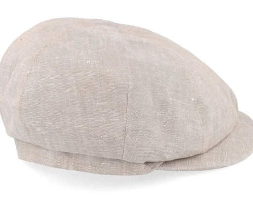 Flat Caps-Mayser Seven Leinen Beige-gem Flat Cap -