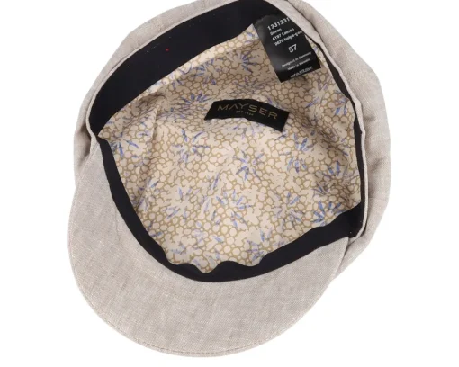 Flat Caps-Mayser Seven Leinen Beige-gem Flat Cap -