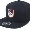 Snapback-Bearded Man Shadow Logo Black Snapback -
