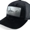 Trucker-Calza Pennello Shark Big Patch Velvet Trucker - Black