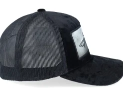 Trucker-Calza Pennello Shark Big Patch Velvet Trucker - Black