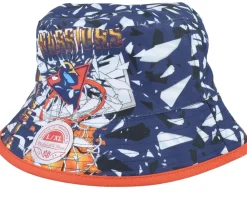 Buckets-Mitchell & Ness Shattered Big Face Navy Bucket - Blue