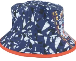 Buckets-Mitchell & Ness Shattered Big Face Navy Bucket - Blue