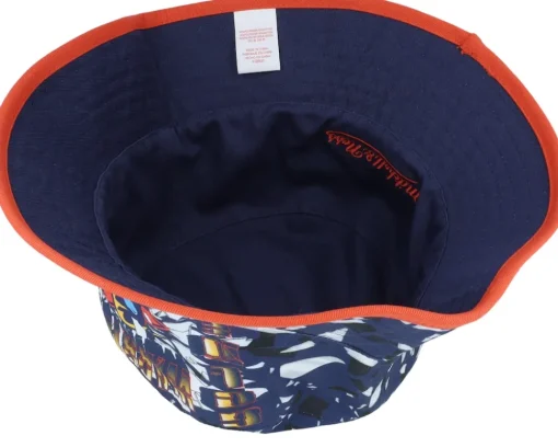 Buckets-Mitchell & Ness Shattered Big Face Navy Bucket - Blue