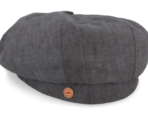 Hot Mayser Shelby Linen Brown Flat Cap -