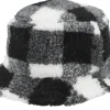 Hot Yupoong Sherpa Check White/Black Bucket -