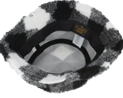 Hot Yupoong Sherpa Check White/Black Bucket -