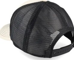 Clearance Wild Spirit Shield Peak Ivory/Black Contrast Stitch Trucker -