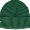Cuff Beanies-Lacoste Side Patch Green Cuff -