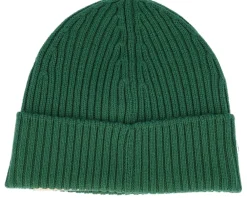 Cuff Beanies-Lacoste Side Patch Green Cuff -