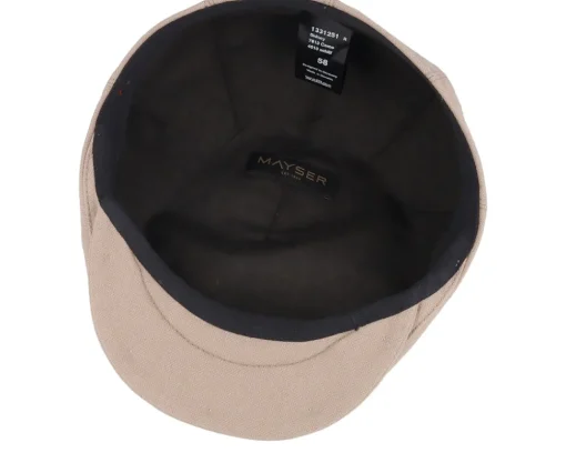 Fashion Mayser Sidney Como Camel Flat Cap -