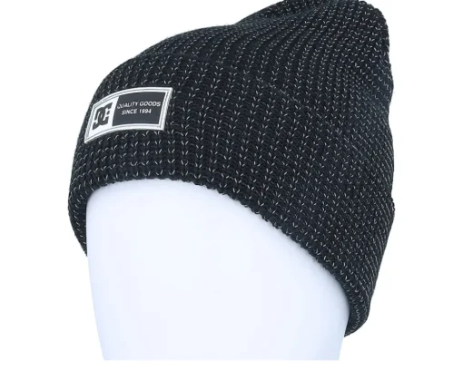 Skate-DC Sight Beanie Reflective Black Cuff -