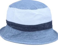 Buckets-Karl Kani Signature Block Denim Hat Blue Bucket -