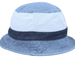 Buckets-Karl Kani Signature Block Denim Hat Blue Bucket -