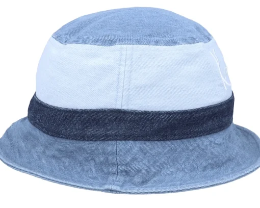 Buckets-Karl Kani Signature Block Denim Hat Blue Bucket -